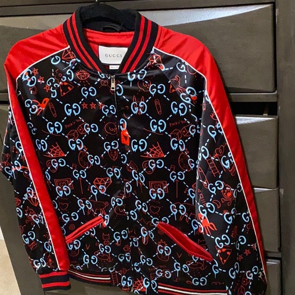 gucci ghost bomber jacket